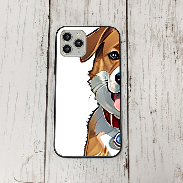 iphoneケース2-4-17 iphone 強化ガラス 犬・いぬ・ワンちゃん 箱14 かわいい アイフォン iface