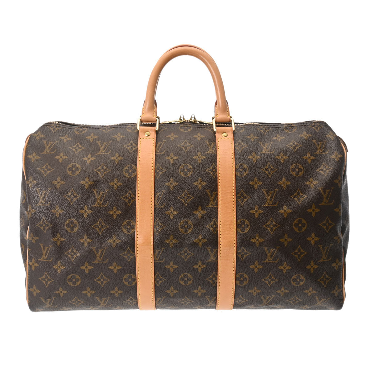 LOUIS VUITTON ルイヴィトン モノグラム キーポル 45 ブラウン M41428 ユニセックス モノグラムキャンバス ボストンバッグ ABランク 中古 