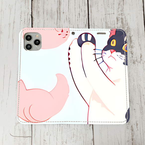 iphoneケース2-4-22 iphone 手帳 ねこ・猫・ネコ 箱1 かわいい アイフォン iface