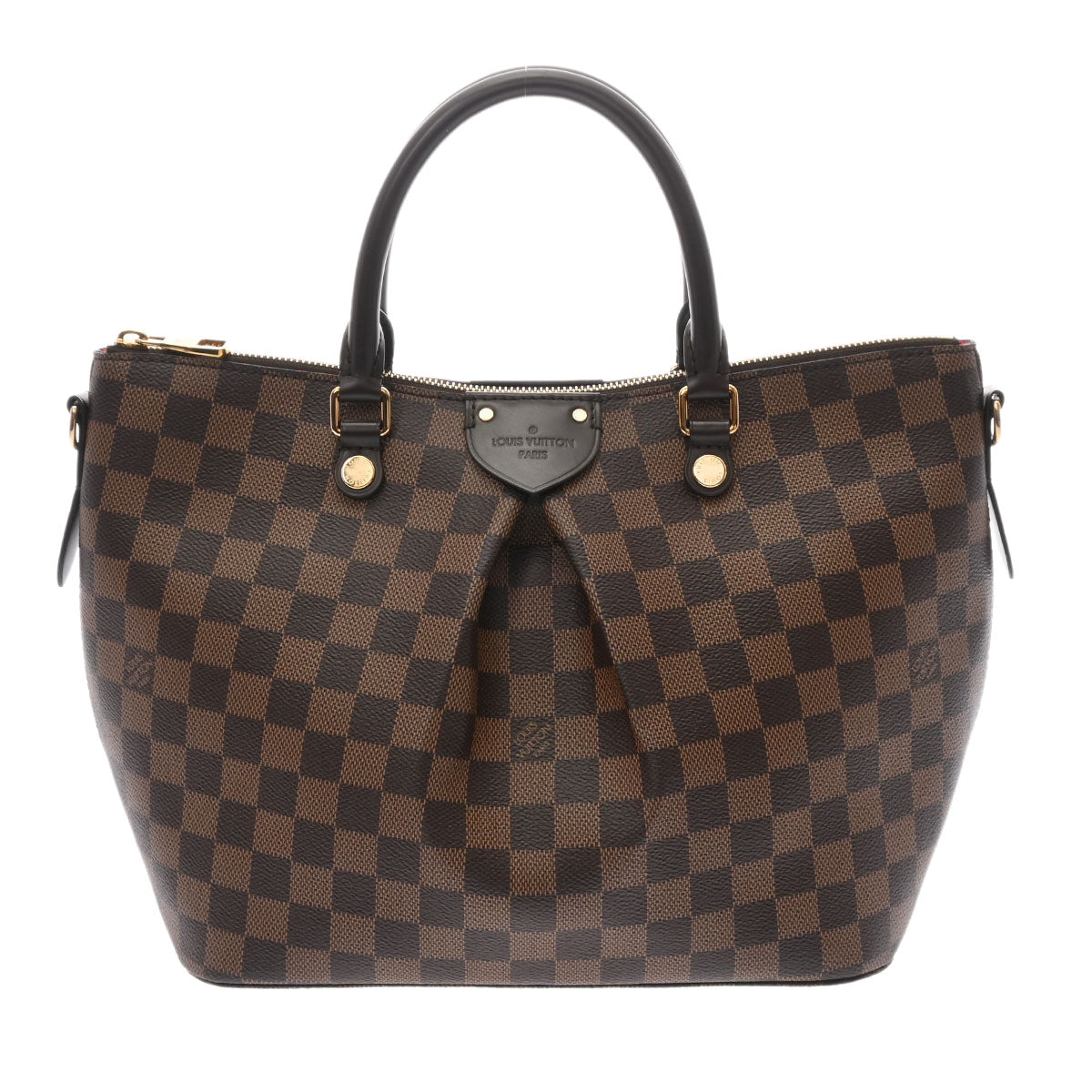 【お歳暮】LOUIS VUITTON ルイヴィトン ダミエ シエナPM ブラウン N41545 レディース ダミエキャンバス 2WAYバッグ Aランク 中古 