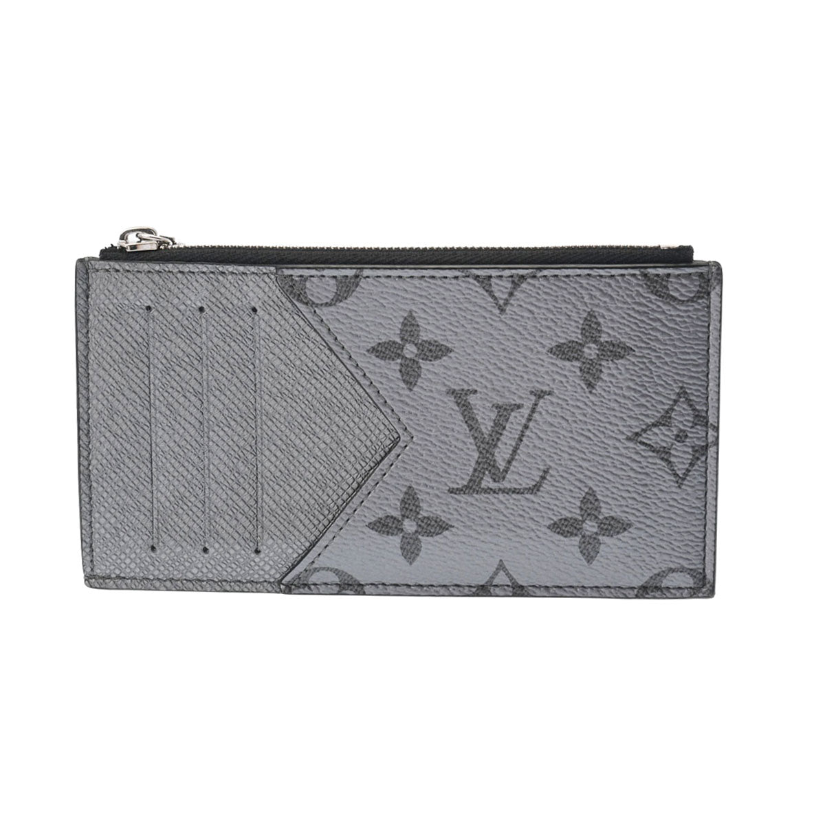 LOUIS VUITTON ルイヴィトン タイガラマ コインカードホルダー シルバー M30839 メンズ モノグラムキャンバス タイガ コインケース ABランク 中古 