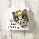 キャンバスシリーズ〜猫の日 三毛猫 We Love CATs !!!