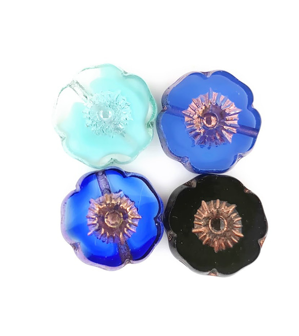 直径12ｍｍ　チェコビーズ　フラワーＰ　5個　FLOWE12