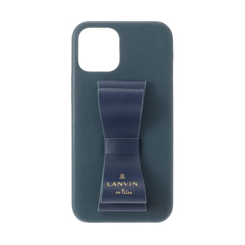 LANVIN en Bleu － Slim Wrap Case Stand & Ring Ribbon 2－Tone for iPhone 13 Pro Max