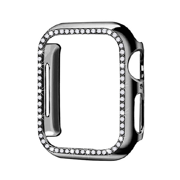 GAACAL Apple Watch Series 7-8 [41mm]用スワロフスキーフレーム ブラック W00058BK5