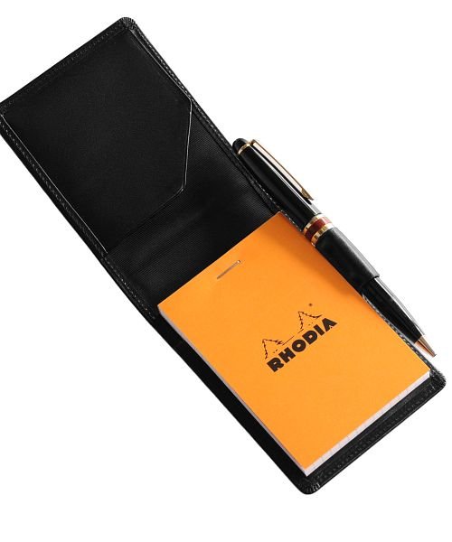 [Jamale] 日本製 牛革レザー メモ カバー 縦型 RHODIA No.11