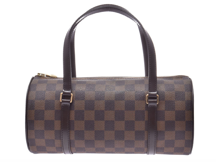 ルイヴィトン ダミエ パピヨンS ブラウン N51304 レディース 本革 ハンドバッグ Aランク LOUIS VUITTON 中古 