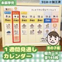 1週間スケジュール　視覚支援　幼稚園　保育園　療育編　絵カード【男の子】☆送料無料☆