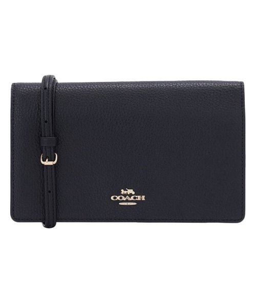 【Coach(コーチ)】COACH コーチ ショルダーウォレット 長財布  アウトレット 3037imblk