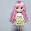 （Discount!????）ジョリーフルール『My Little Tailor』を使ったレースたっぷりワンピース　ブライス　リカちゃん　アウトフィット