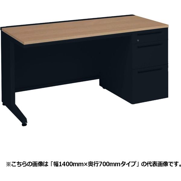 オカムラ アドバンス 片袖机 3段(B5)  引出し付 標準  幅1600×奥行800×高さ720mm 3V1NBF