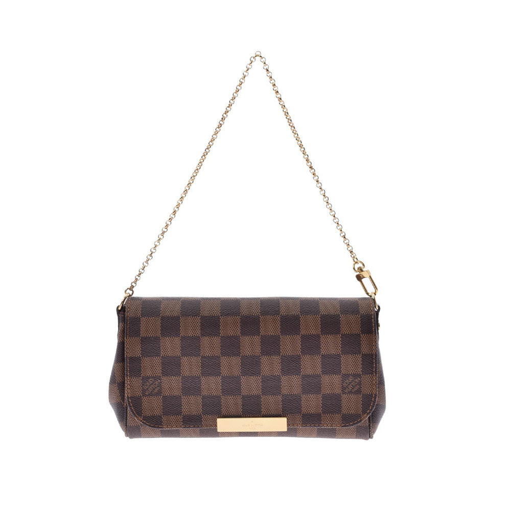 LOUIS VUITTON ルイヴィトン ダミエ フェイボリットPM ブラウン N41276 レディース ダミエキャンバス ショルダーバッグ 新同 中古 