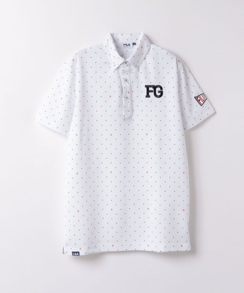 FILA GOLF　ドット柄半袖シャツ