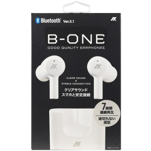 アクセス AHTWS06WH 完全ワイヤレスイヤホン B-ONE ホワイト