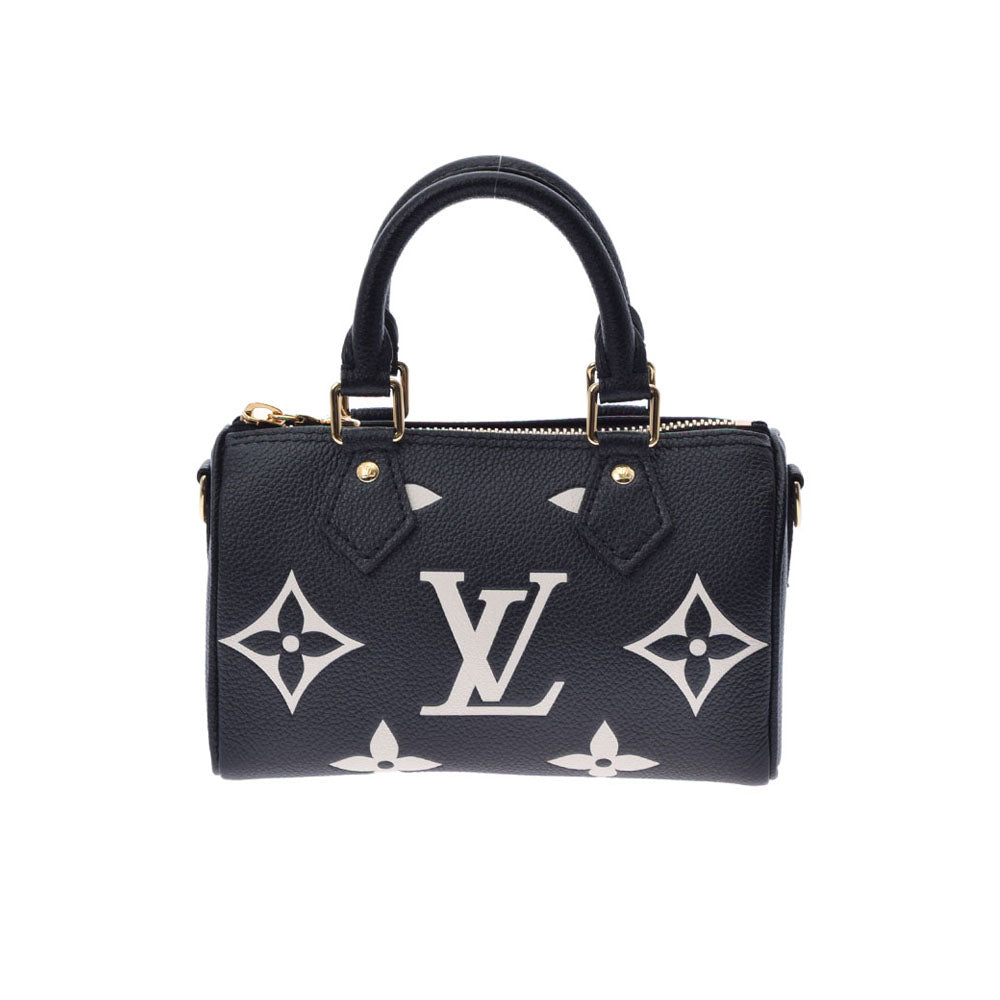 LOUIS VUITTON ルイヴィトン モノグラム アンプラント ナノスピーディ ブラック/ベージュ M81456 レディース モノグラムアンプラント ショルダーバッグ 未使用 