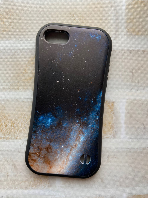 iPhone 耐衝撃 ハイブリッドケース 星雲