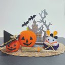 つまみ細工ハロウィン つまみ細工 ハロウィン パンプキン