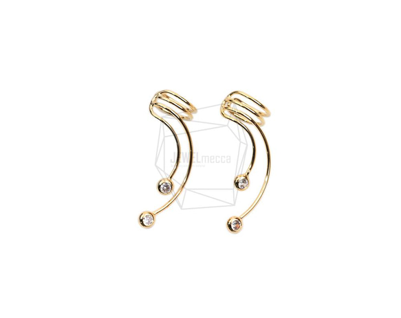 ERG-2009-G【2個入り】ラウンドイヤーカフ/Round Earcuffs Earrings