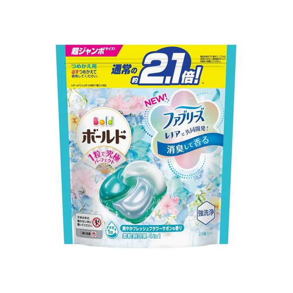 Ｐ＆Ｇ ボールドジェルボール4D フレッシュフラワーサボン詰替 23個入 FC902NT