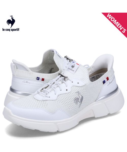 ルコック スポルティフ le coq sportif スニーカー LCS ロワール レディース 撥水 軽量 LCS LOIR ホワイト 白 QL3XJC01W