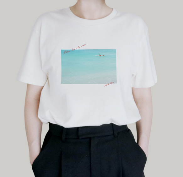 Voler dans la mer　フォトTシャツ《NORTH SHORE SERIES》