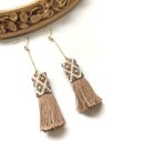 再販♡tassel earrings(beige)