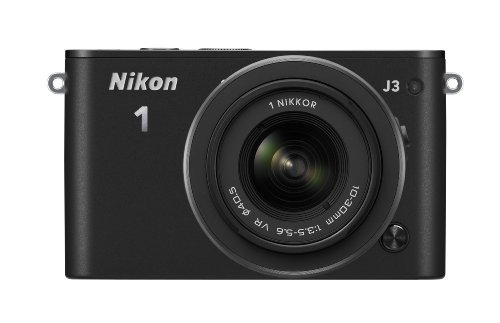 Nikon ミラーレス一眼 Nikon 1 J3 標準ズームレンズキット1 NIKKOR VR 10-30mm f/3.5-5.6付属 ブラック N1J3HLKBK【中古品】