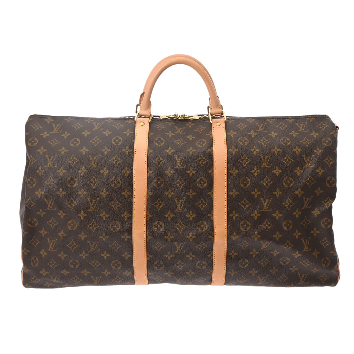 LOUIS VUITTON ルイヴィトン モノグラム キーポル バンドリエール 60 ブラウン M41412 ユニセックス モノグラムキャンバス ボストンバッグ ABランク 中古 