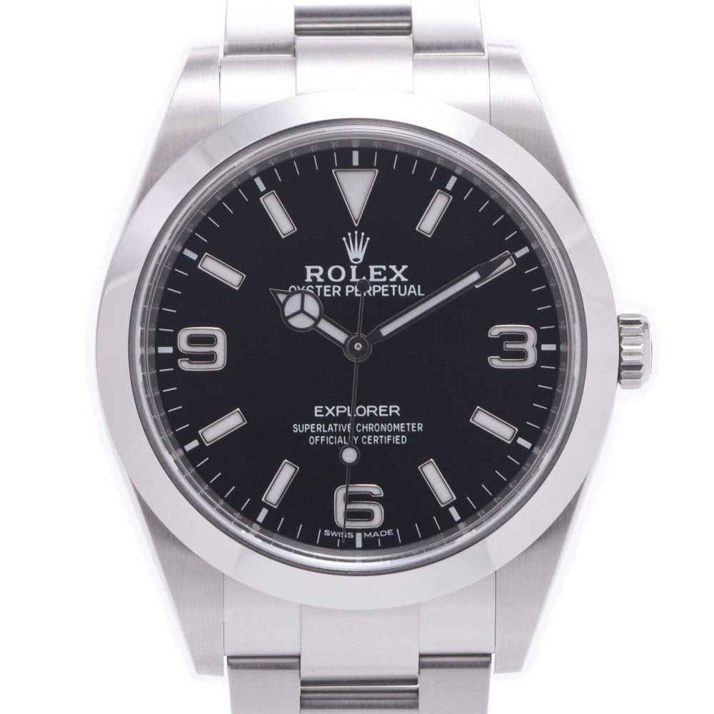 ROLEX ロレックス エクスプローラー1  EX1 214270 メンズ SS 腕時計 自動巻き 黒文字盤 Aランク 中古 