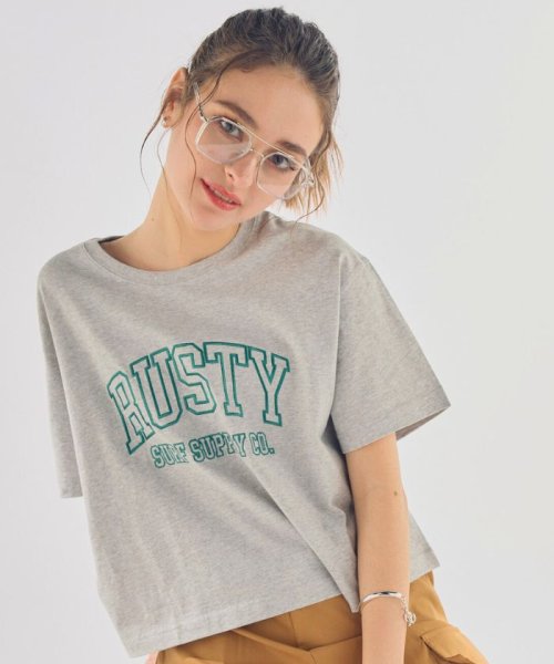 【RUSTY】LADYSハンソデ Tシャツ