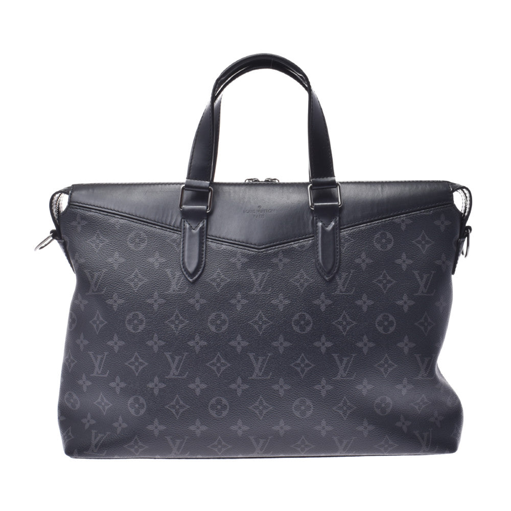 LOUIS VUITTON ルイヴィトン モノグラム ブリーフケース エクスプローラー ブラック/グレー M40566 メンズ レザー ビジネスバッグ Bランク 中古 