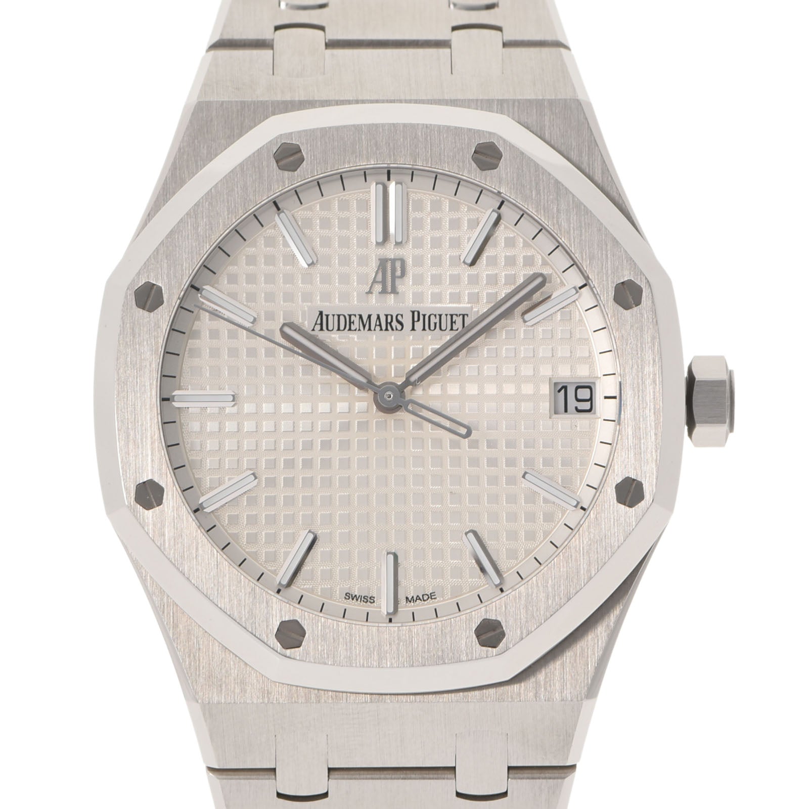 【2025の人気アイテム】 【現金特価】AUDEMARS PIGUET オーデマピゲ ロイヤルオーク 15500ST.OO.1220.ST.04 メンズ SS 腕時計 自動巻き 白文字盤 Aランク 中古 _画像1