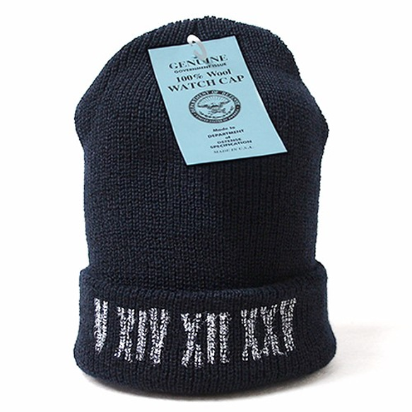 V XIV XII XXV WATCH CAP ニット帽 【NAVY】