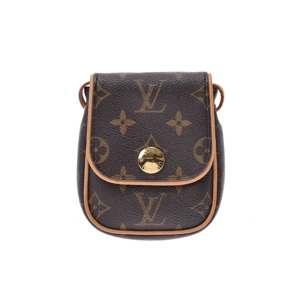 LOUIS VUITTON ルイヴィトン モノグラム ポシェット カンクーン ポシェット ブラウン M60018 レディース モノグラムキャンバス ショルダーバッグ ABランク 中古 