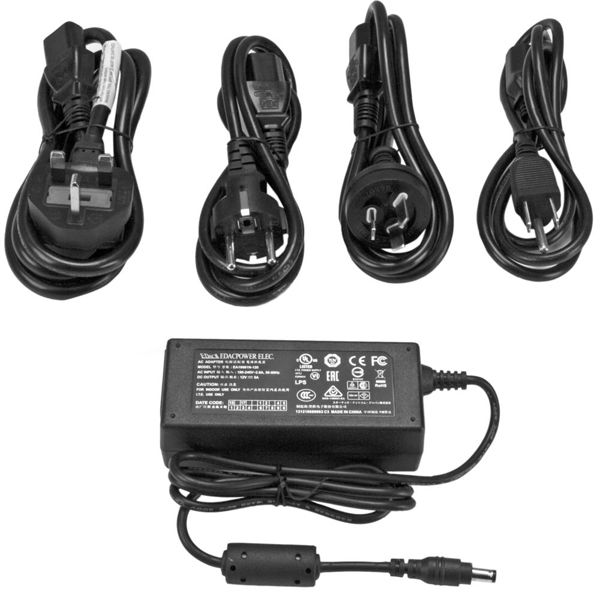 スペア用ACアダプタ　12V/5A　交流100-240V入力　SVA12M5NA　1個　StarTech.com（直送品）