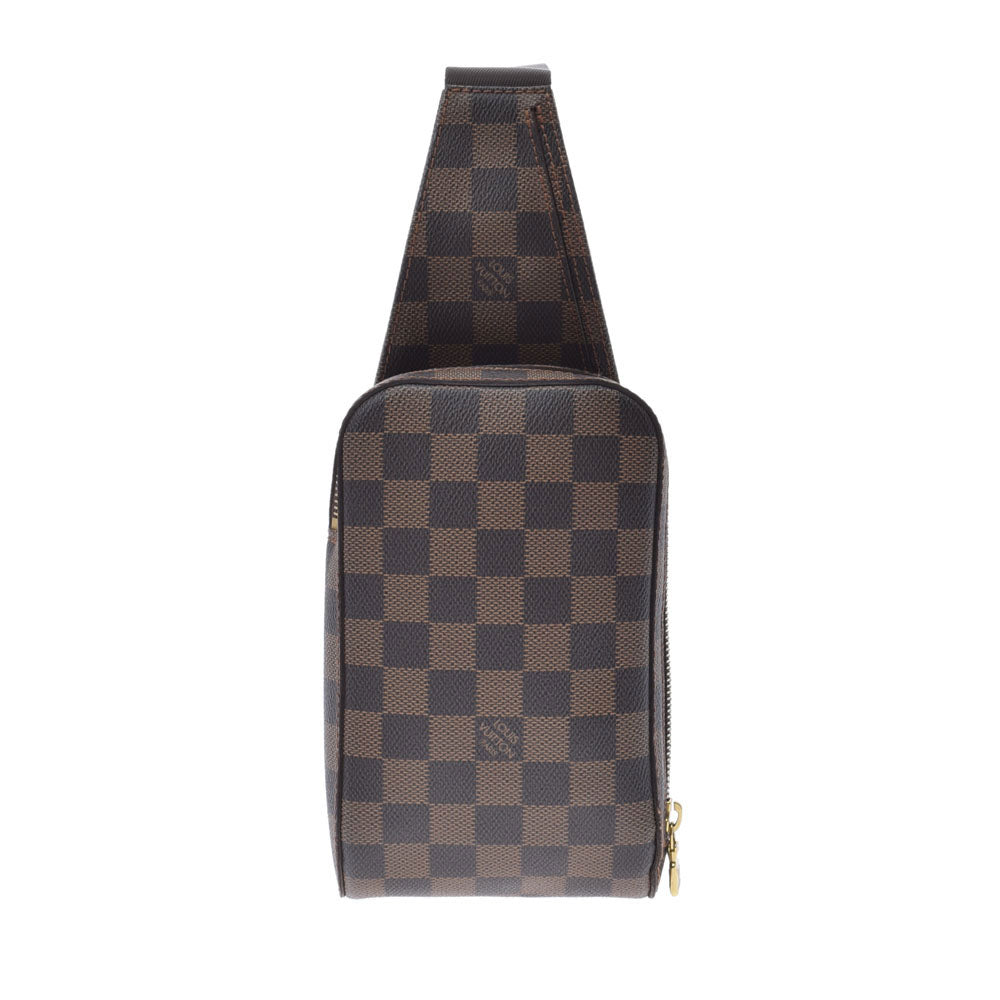 LOUIS VUITTON ルイヴィトン ダミエ ジェロニモス ブラウン N51994 ユニセックス ダミエキャンバス ボディバッグ Aランク 中古 