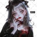 original sticker « no.1399»     //     人物ステッカー オリジナルステッカー オリジナル人物ステッカー ステッカー