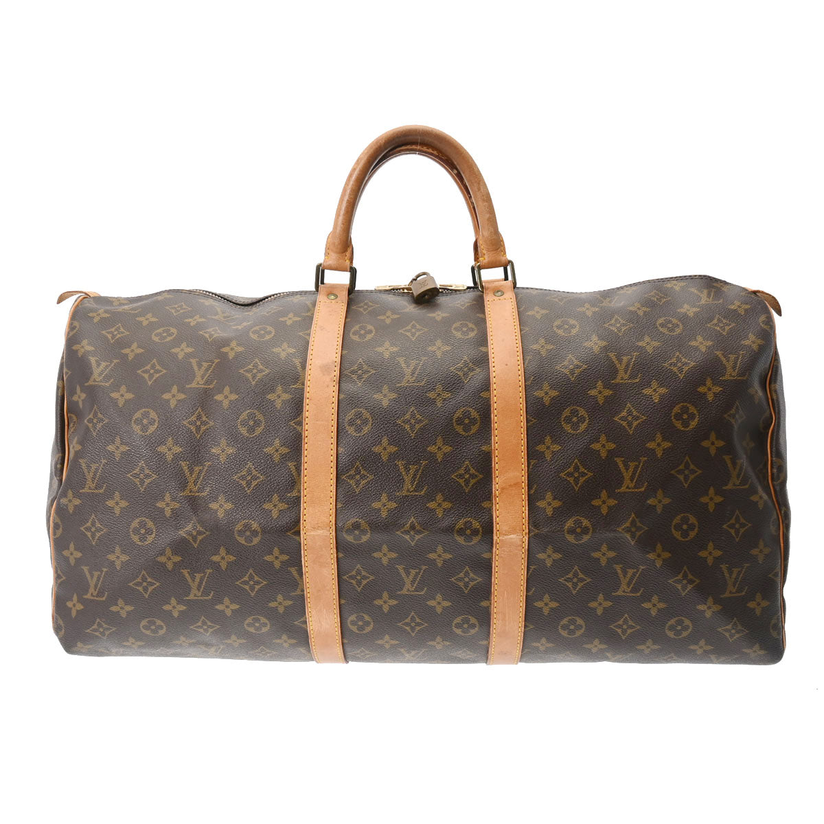 LOUIS VUITTON ルイヴィトン モノグラム キーポル 55 ブラウン M41424 ユニセックス モノグラムキャンバス ボストンバッグ Bランク 中古 