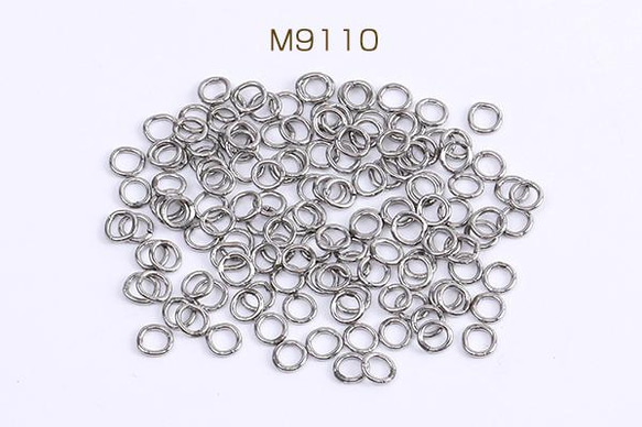 M9110  60個  ステンレス製 丸カン 0.7×4mm 3X（20ヶ）