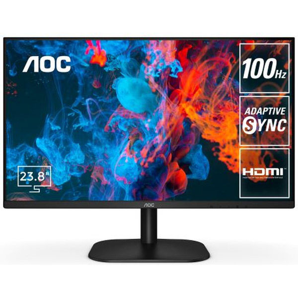 AOC ２３．８型ワイド液晶ディスプレイ　２３．８型／１９２０×１０８０／ＨＤＭＩ／ブラック／スピーカー：なし 24B2H2/11　1台（直送品）