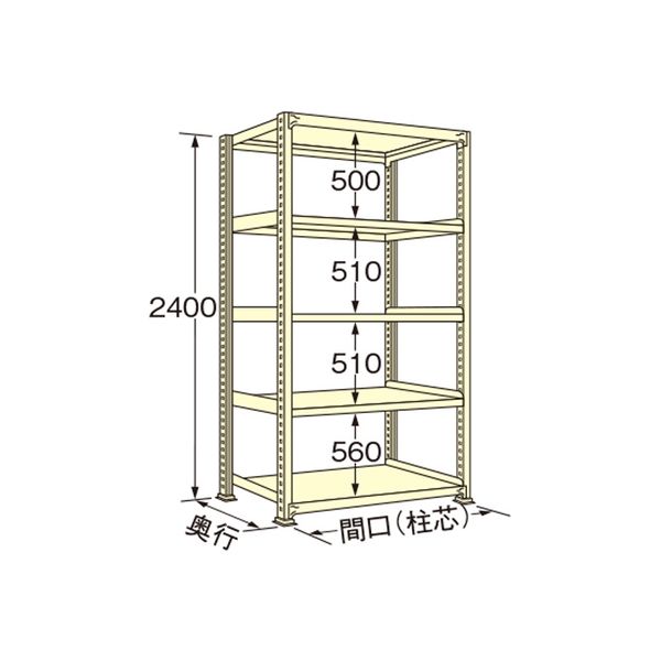 扶桑金属工業 【車上渡し】 中量ラック WE2415L