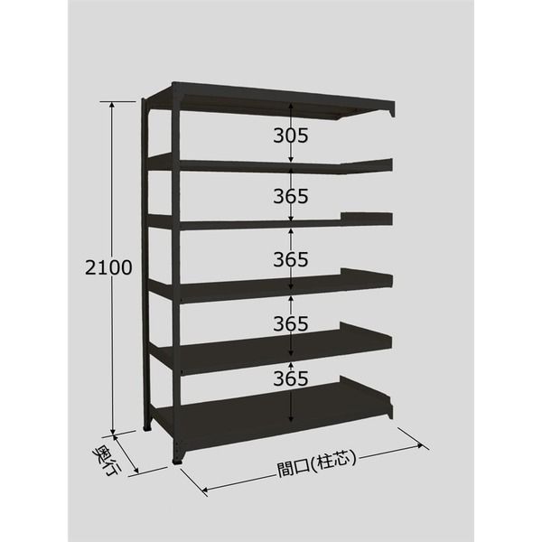 サカエ ラークラック(ブラック/150kg/高さ2100/連結) RLK-2116R 1台（直送品）