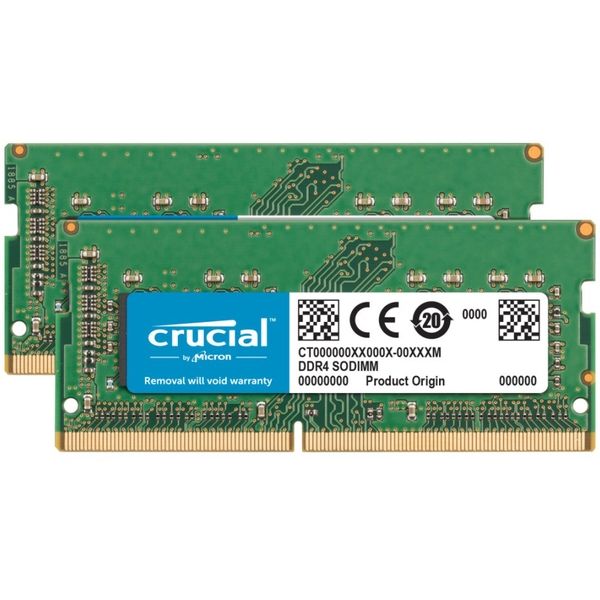 crucial 32GB Kit(16GBx2)DDR4 2666 MT/s(PC4-21300)for Mac CT2K16G4S266M 1個（直送品）