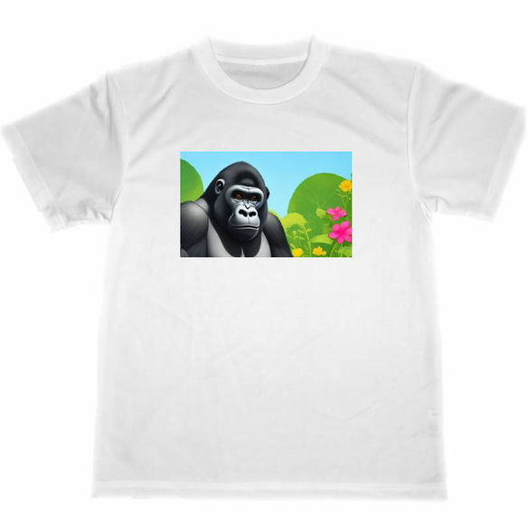 ゴリラ　ドライ　Tシャツ　４　アニマル　動物　グッズ