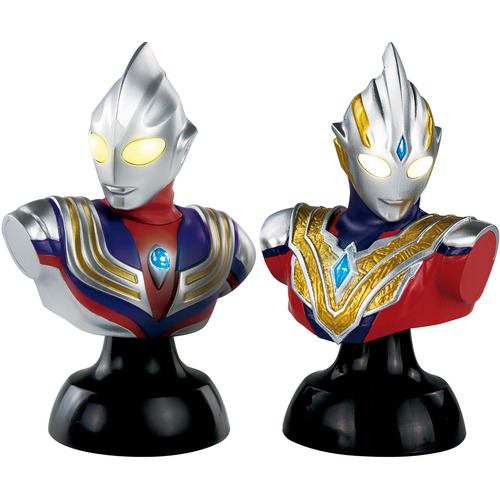 バンダイ ギャラクシーウルトラライティングシリーズ ウルトラマンティガ ＆ ウルトラマントリガー