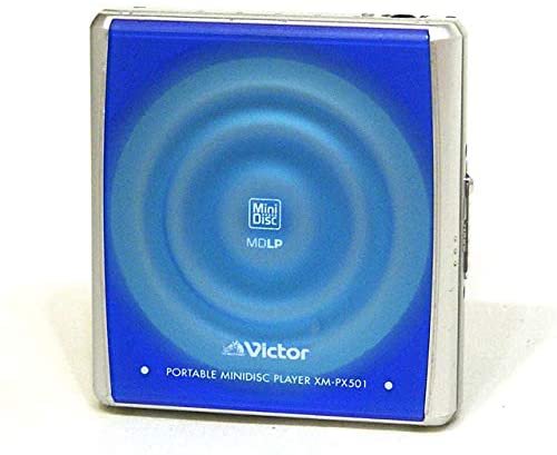 Victor ビクター JVC XM-PX501-A ブルー ポータブルMDプレイヤー MDLP対応【中古品】