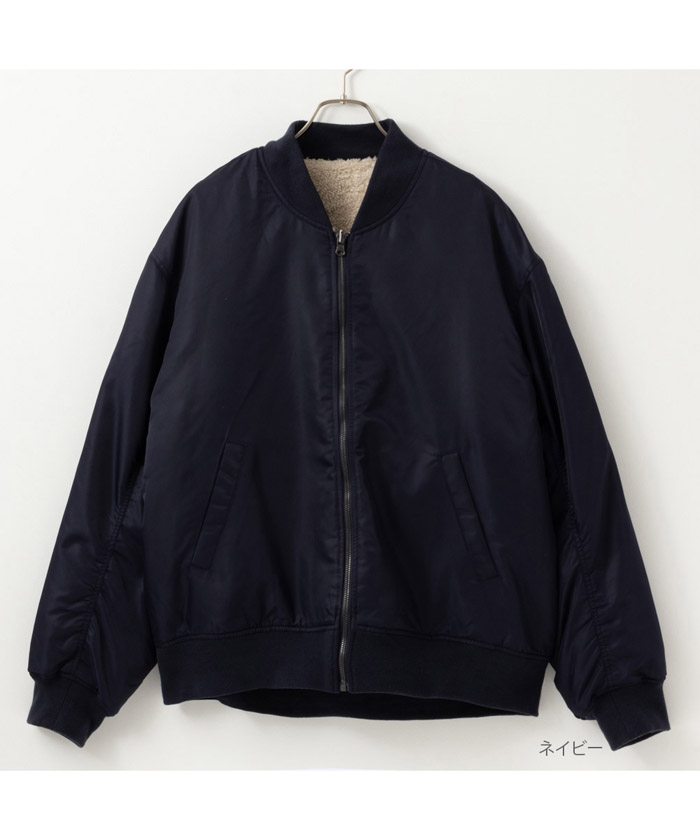 マックハウス（メンズ）/NAVY ネイビー MA－1タイプリバーシブルジャケット 373158MH