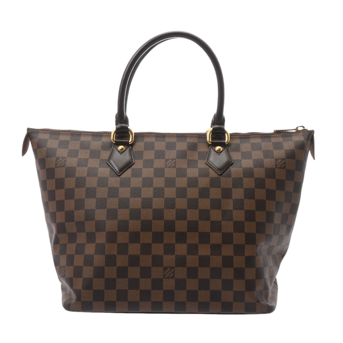 LOUIS VUITTON ルイヴィトン ダミエ サレヤMM ブラウン N51182 レディース ダミエキャンバス ハンドバッグ Aランク 中古 