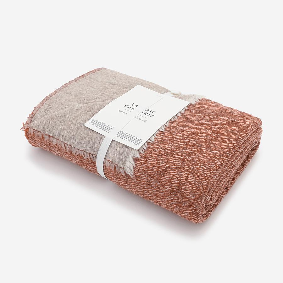 LAPUAN KANKURIT | DUETTO blanket 140×180cm 8/cinnamon-beige