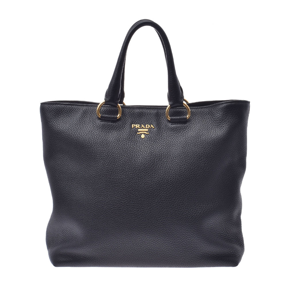 PRADA プラダ トートバッグ 黒 BN2865 レディース レザー 2WAYバッグ ABランク 中古 